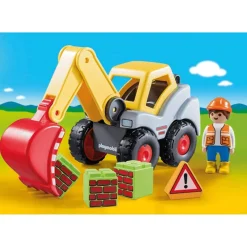 Playmobil 1.2.3 Pala Excavadora 70125