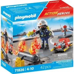 Playmobil Action Heroes Bombero con bomba de agua