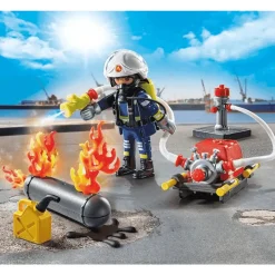 Playmobil Action Heroes Bombero con bomba de agua
