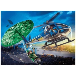 Playmobil Action Heroes Helicóptero de policía: persecución en paracaídas