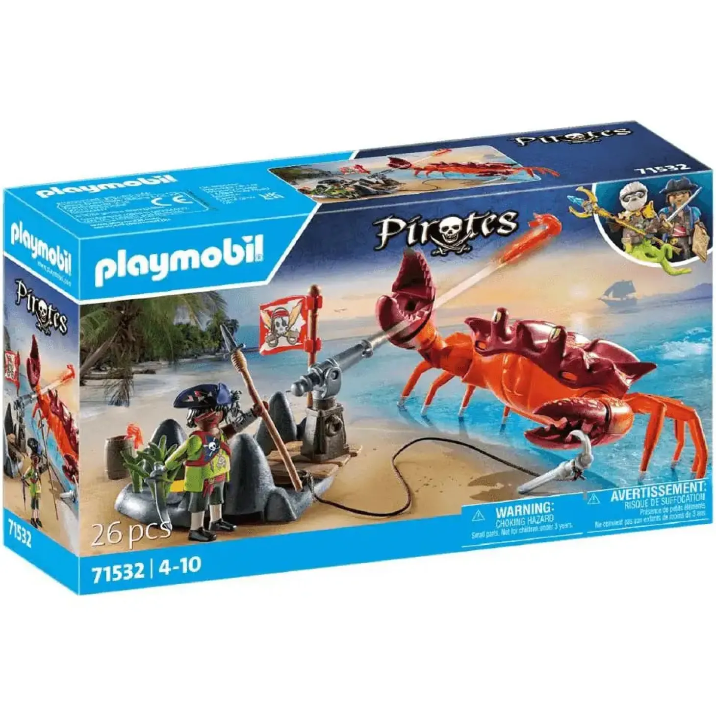 Playmobil Batalla con el cangrejo gigante