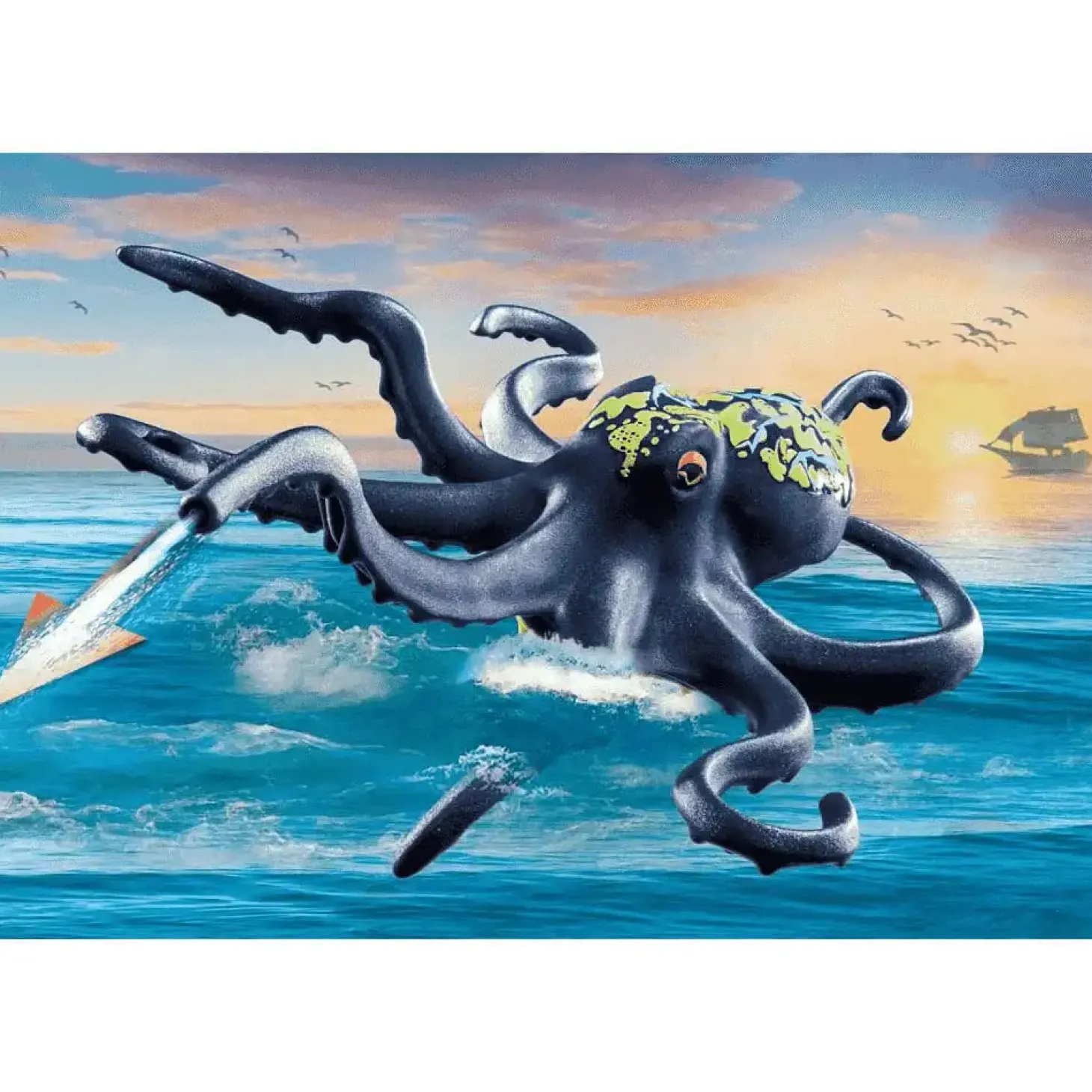 Playmobil Batalla con pulpo gigante