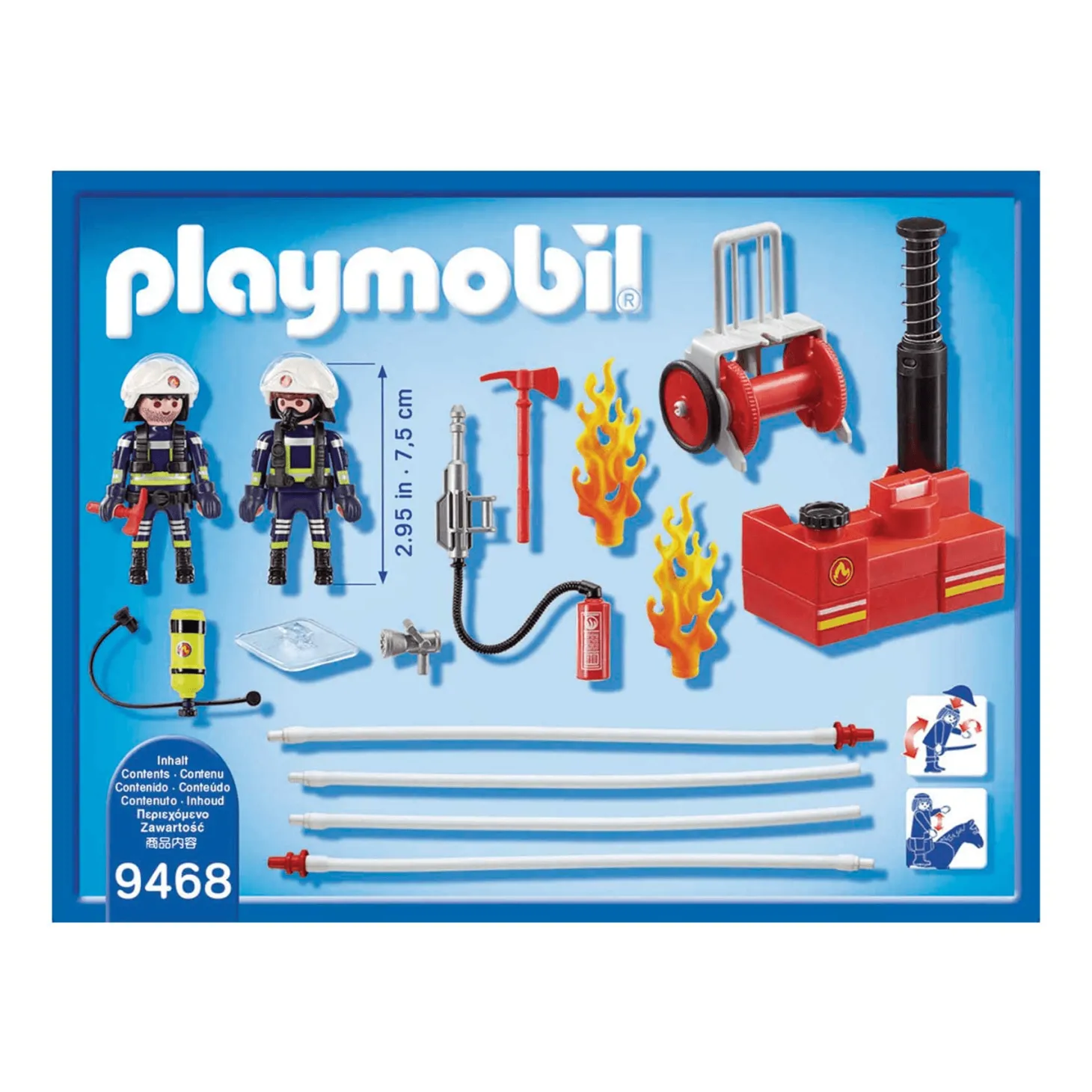 Playmobil Bomberos Con Bomba De Agua 9468