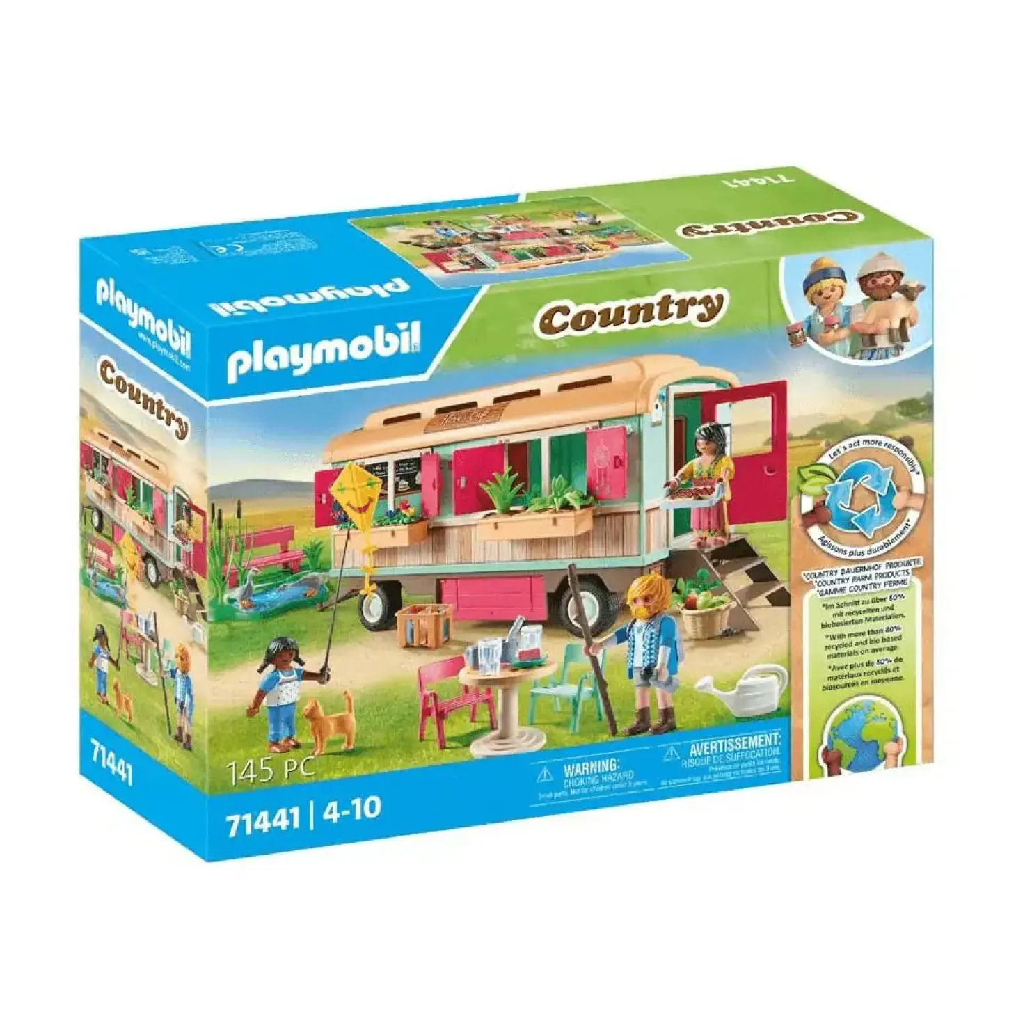 Playmobil Café tren con huerto