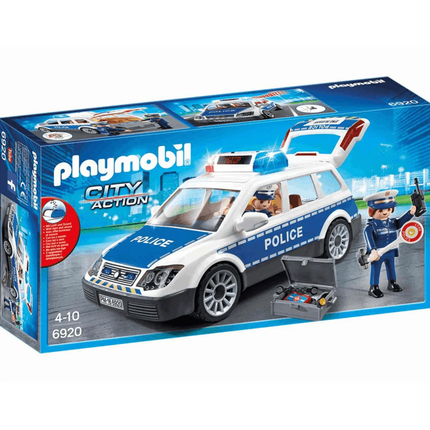 Playmobil City Action Coche De Policia Con Luces Y Sonido 6920