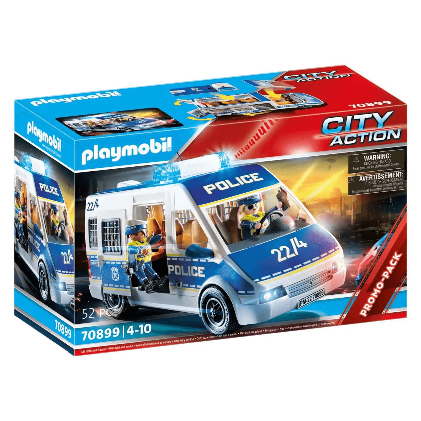 Playmobil City Action Coche de Policía con luz y sonido