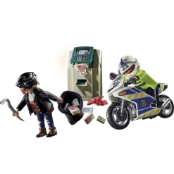 Playmobil City Action Moto de policía: persecución del ladrón 70572