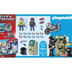 Playmobil City Action Moto de policía: persecución del ladrón 70572