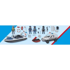 Playmobil City Action Persecución policial en el agua