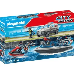 Playmobil City Action Persecución policial en el agua