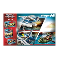 Playmobil City Action Policía Hidroavión Persecución de Contrabandista 70779