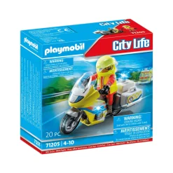 Playmobil City Life Moto de Emergencias con luz intermiente 71205