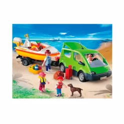 Playmobil Coche familiar con lancha