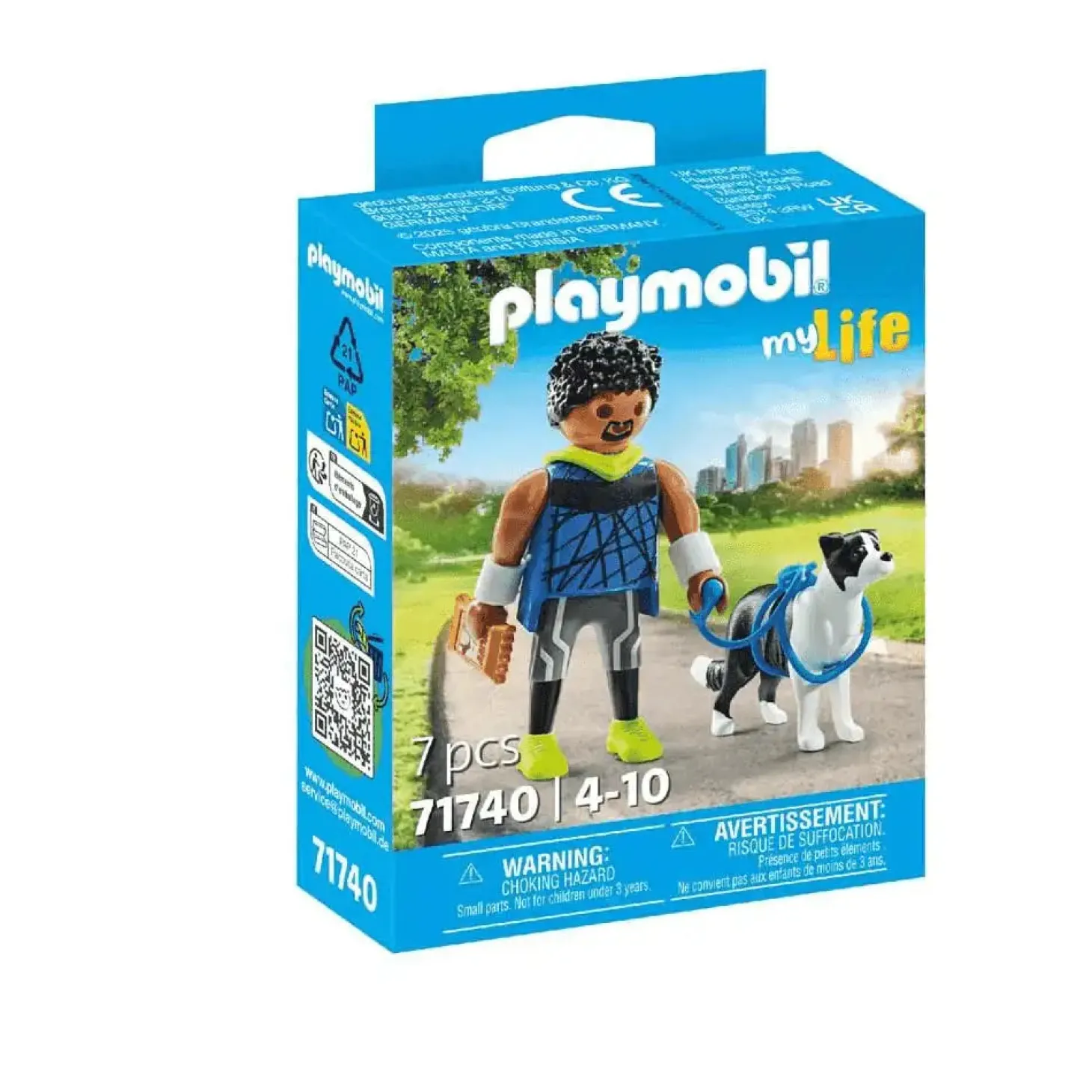 Playmobil Corredor con border collie