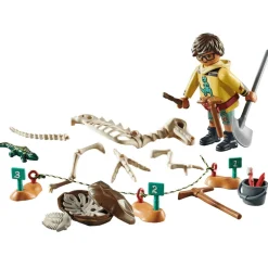 Playmobil Excavación Arqueológica con Esqueleto de Dinosaurio