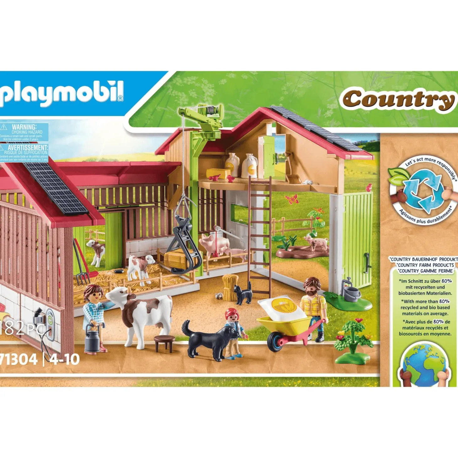 Playmobil Granja con Animales y Energía Sostenible