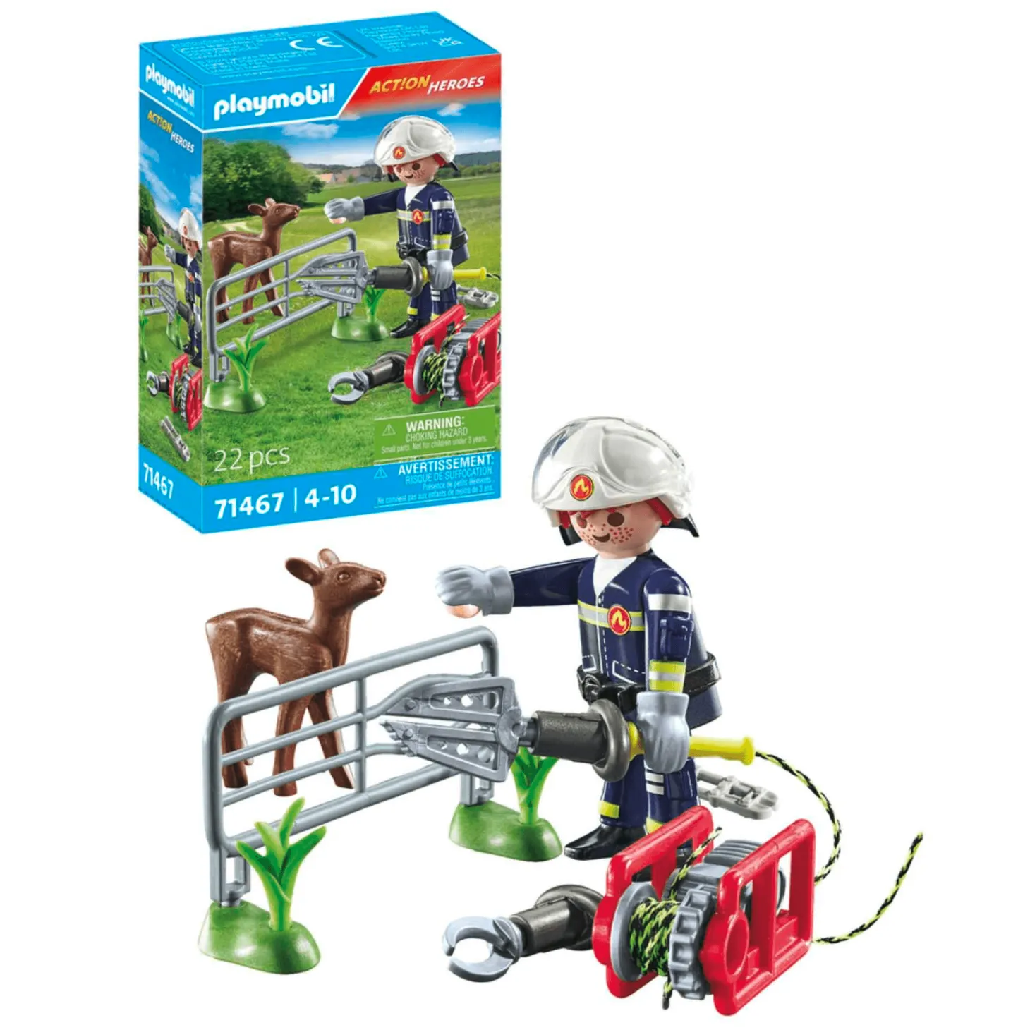 Playmobil Misión Bomberos: Rescate de Animal