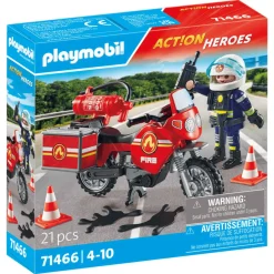 Playmobil Moto de Bomberos