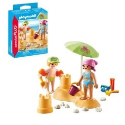 Playmobil Niños con castillo de arena