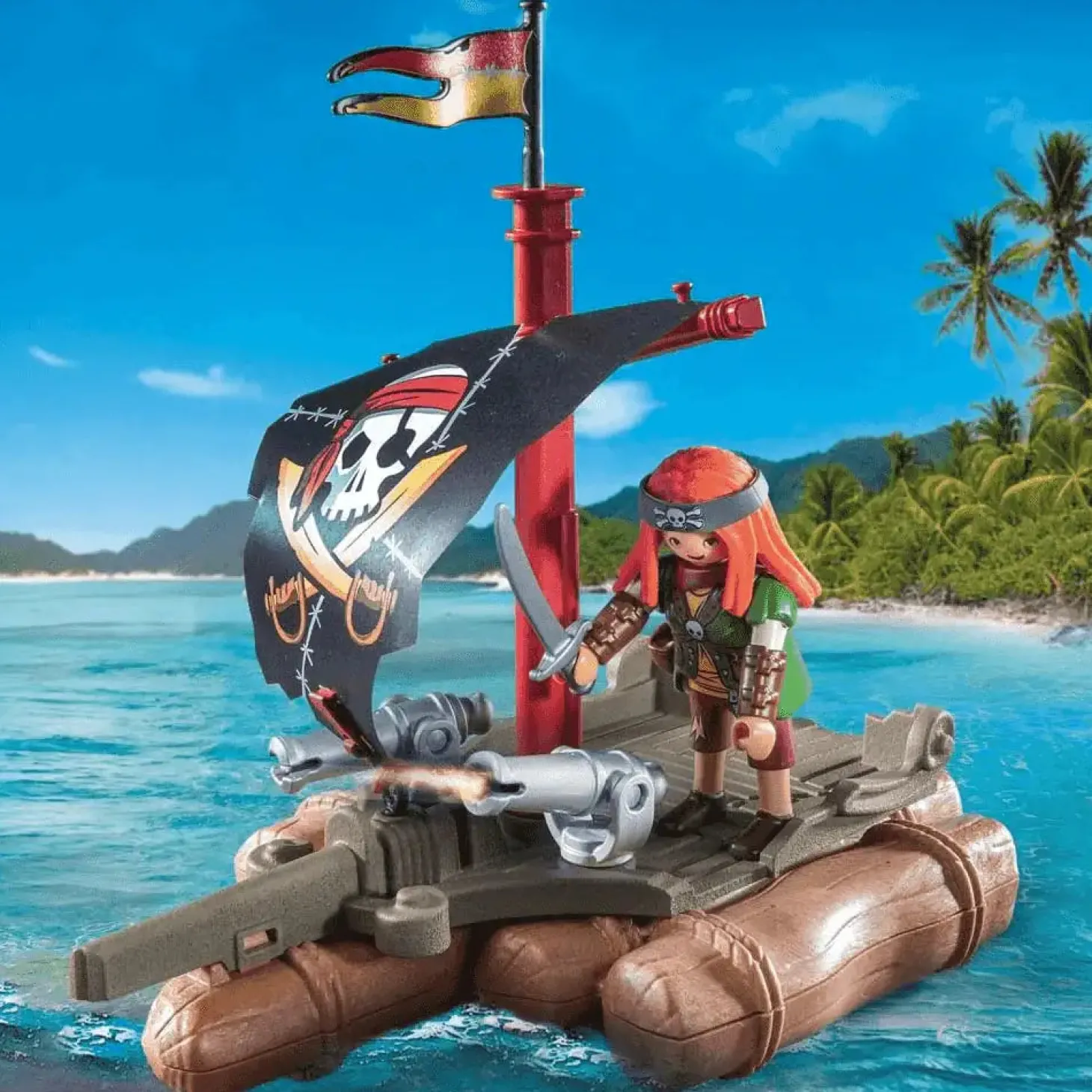 Playmobil Pirates Bote pirata con tesoro