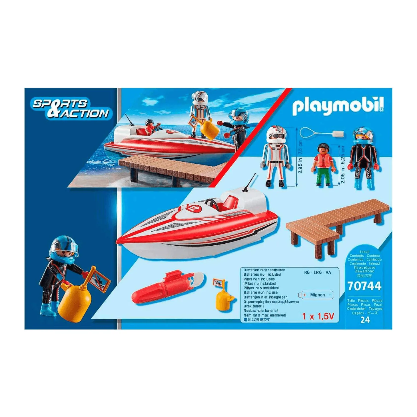Playmobil Speedboot Lancha rápida con Motor Sumergible 70744