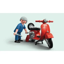 Playmobil Taller Vespa Retro Años 60 con Accesorios