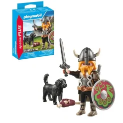 Playmobil Vikingo con perro guardián