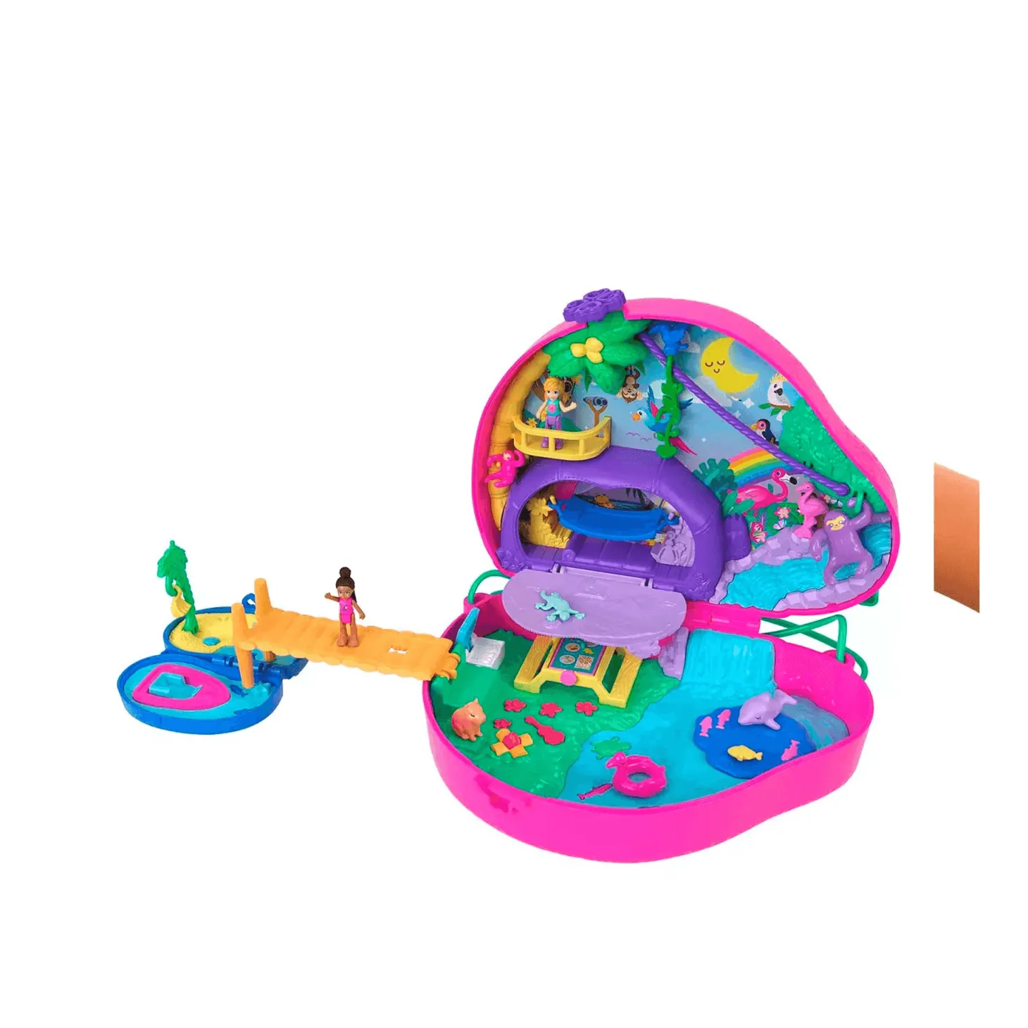 Polly Pocket Cofre Familia De Perezosos Mattel