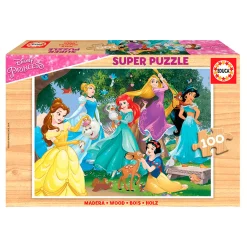 Princesas Disney Puzzle Madera 100 Piezas