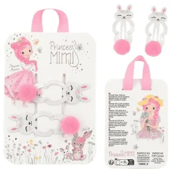 Princess Mimi pinzas para el pelo con pompón
