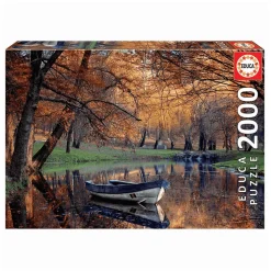 Puzzle 2000 piezas Barca En El Lago