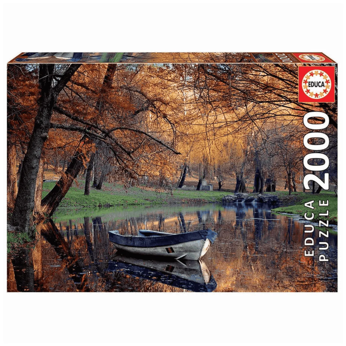 Puzzle 2000 piezas Barca En El Lago