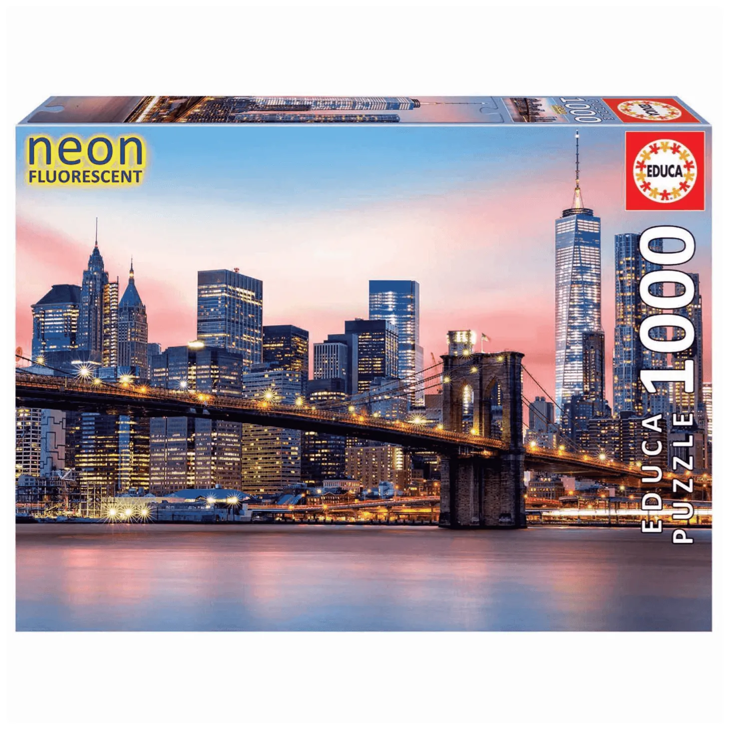 Puzzle 1000 piezas Puente De Brooklyn Neon