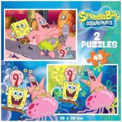 Puzzle Bob Esponja 2x48 Piezas