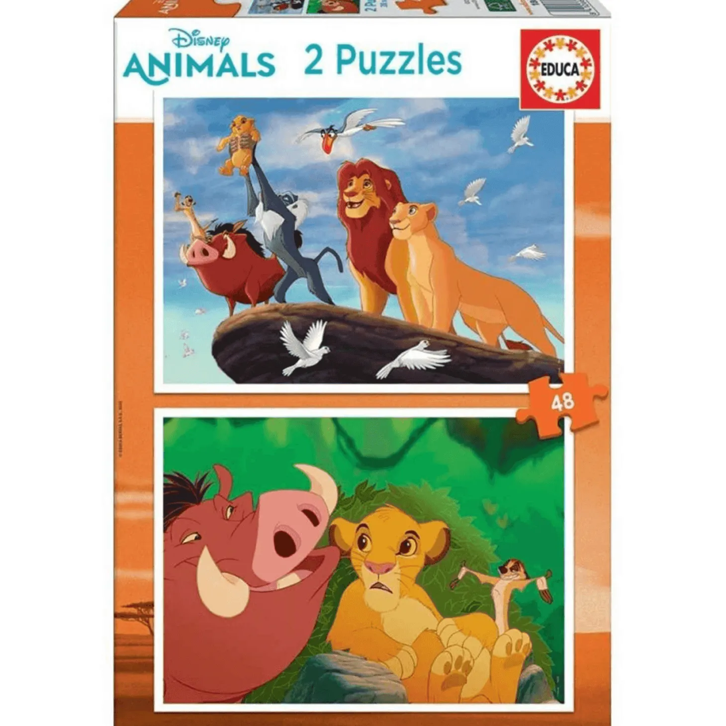 Puzzle Disney El Rey León 2x48 Piezas