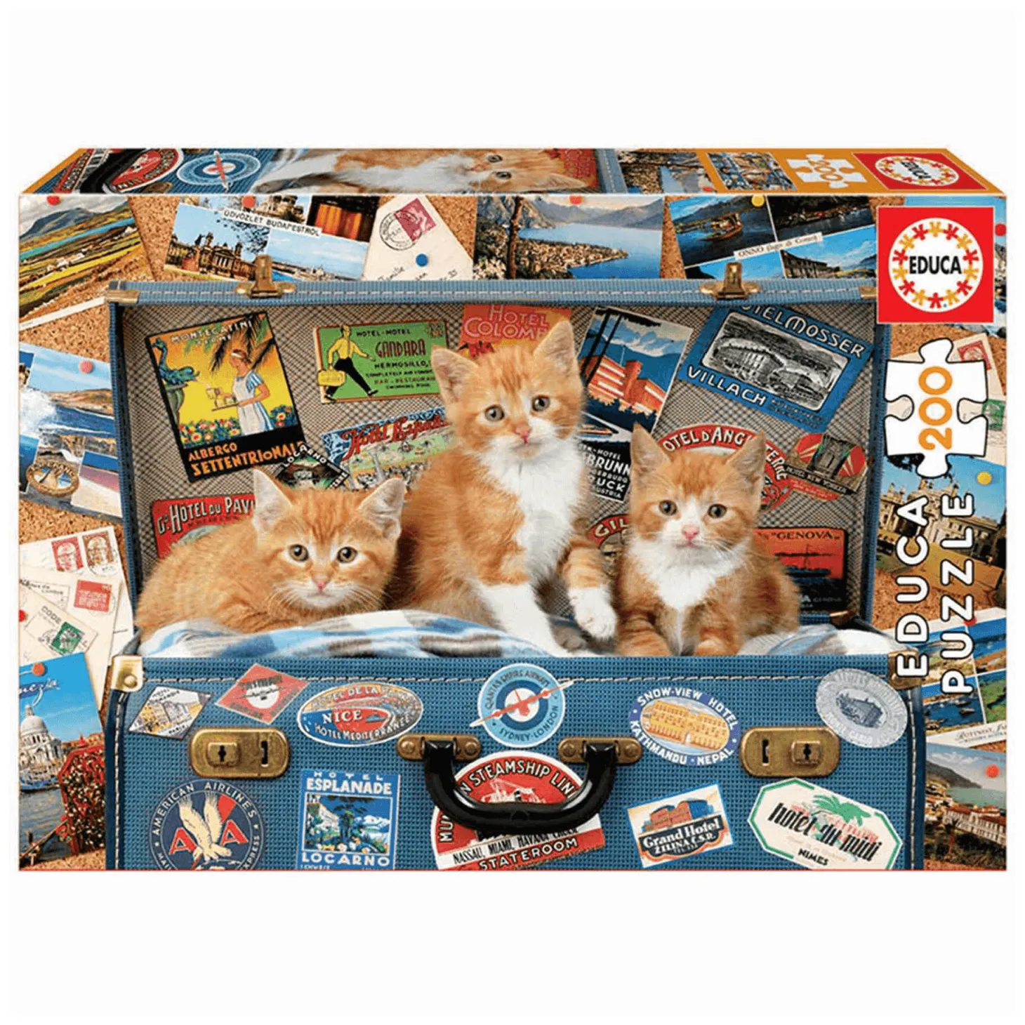 Puzzle Gatitos Viajeros 200 Piezas