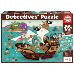 Puzzle Infantil Detectives Piratas 50 Piezas