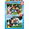 Puzzle Infantil Madera 2X48 piezas Mickey y amigos