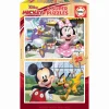 Puzzle Madera Infantil 2X25 Piezas Mickey y sus Amigos