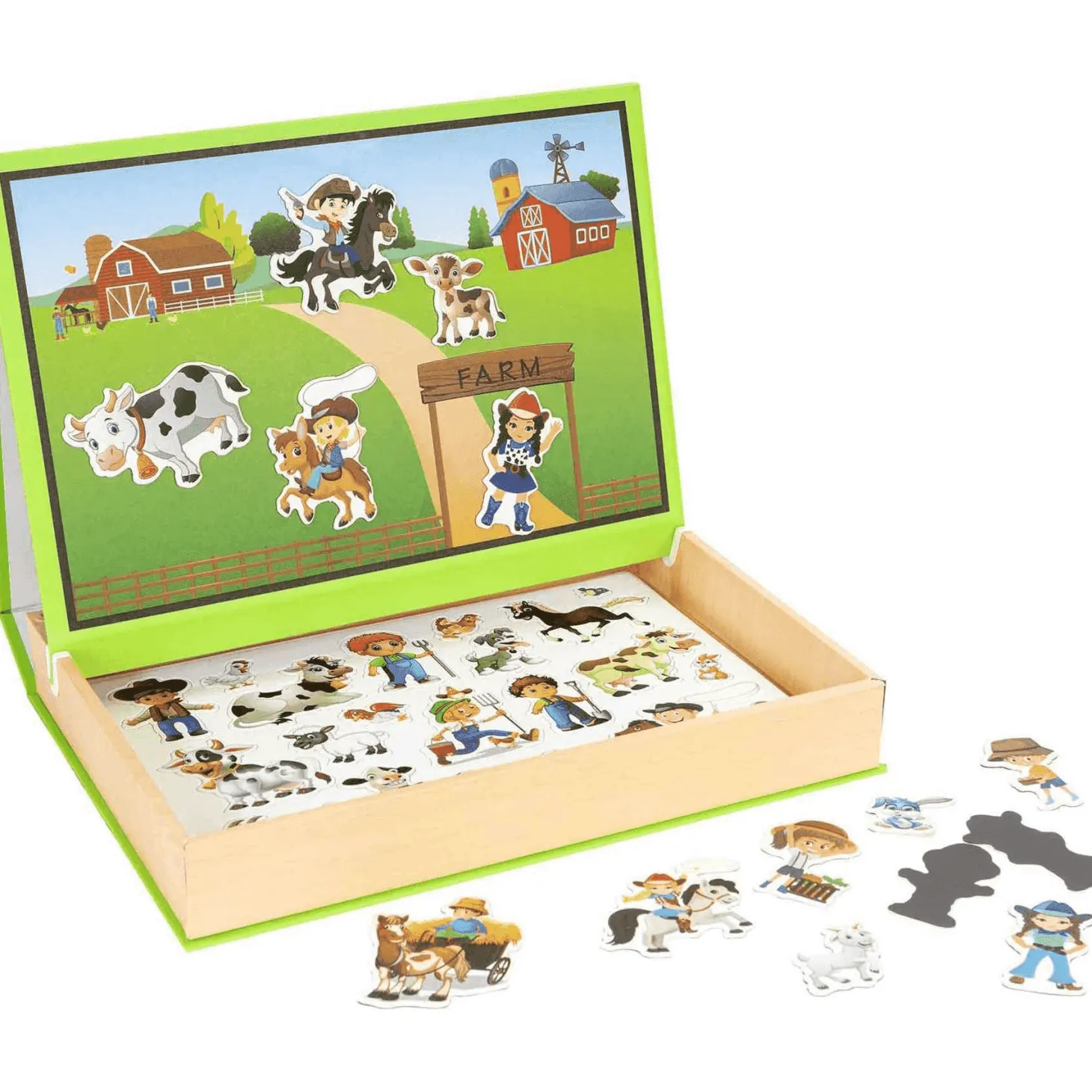 Puzzle Magnético Educativo Granja o Dinosaurios