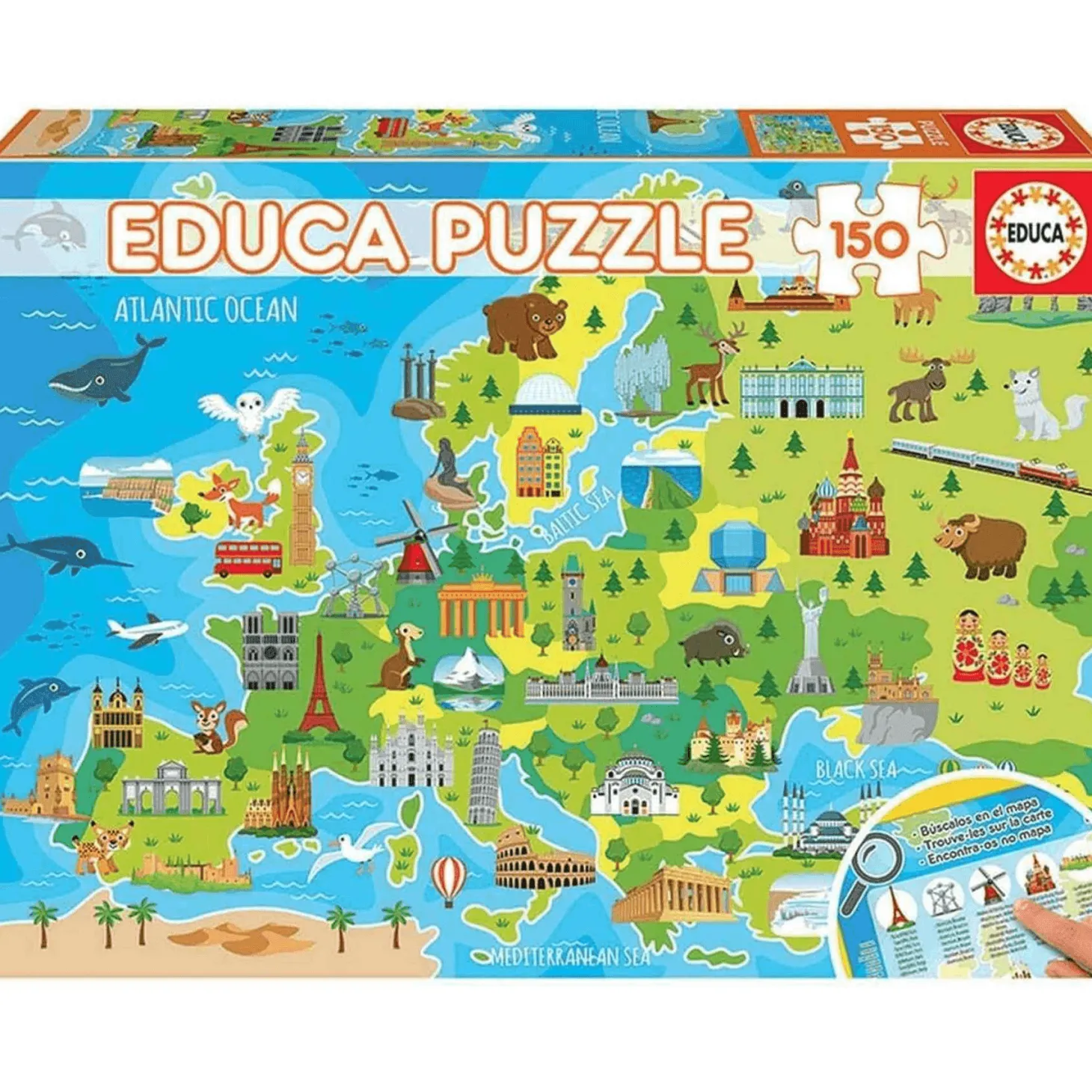 Puzzle Mapa Europa 150 Piezas