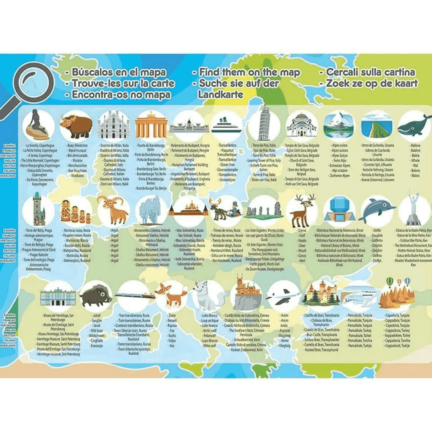 Puzzle Mapa Europa 150 Piezas