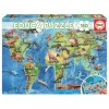 Puzzle Mapamundi Dinosaurios 150 Piezas