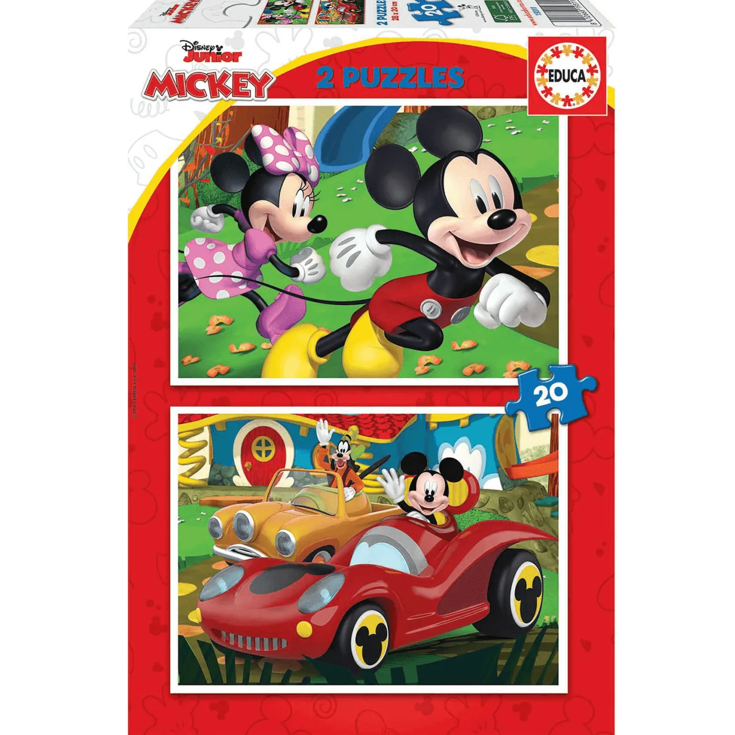 Puzzle Mickey Mouse Fun House 2x20 Piezas