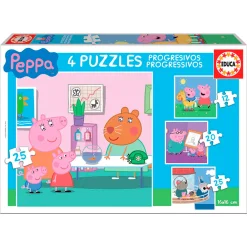 Puzzles Progresivos Peppa Pig 25 piezas