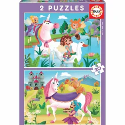 Puzzles Unicornios y Hadas 20 Piezas