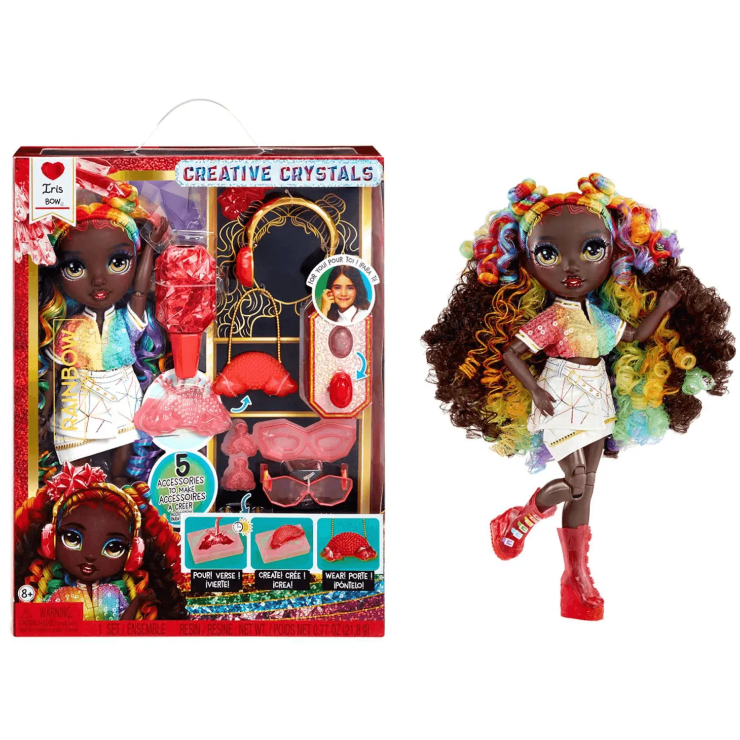 Rainbow High Creative Crystals Fashion Doll – Iris Bow