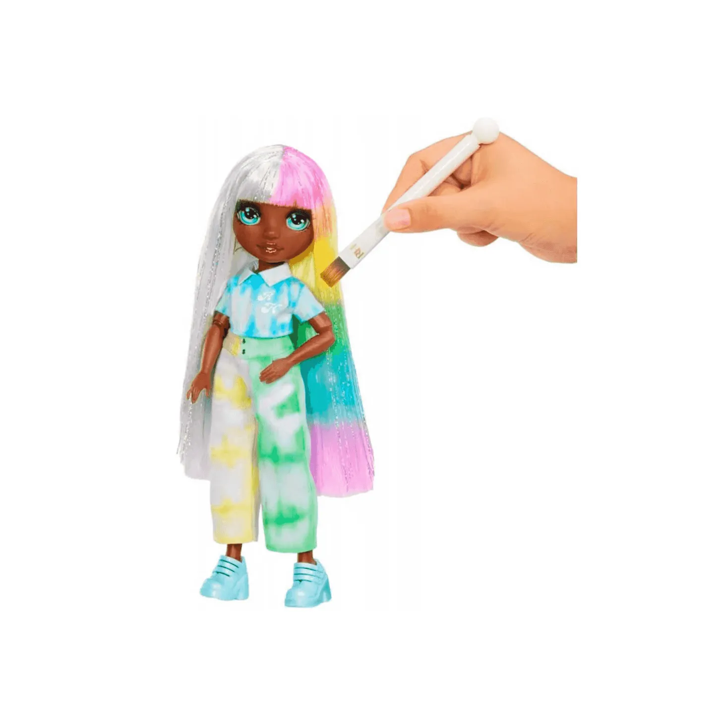 Rainbow High Watercolor & Create Muñeca con Ojos Verdes