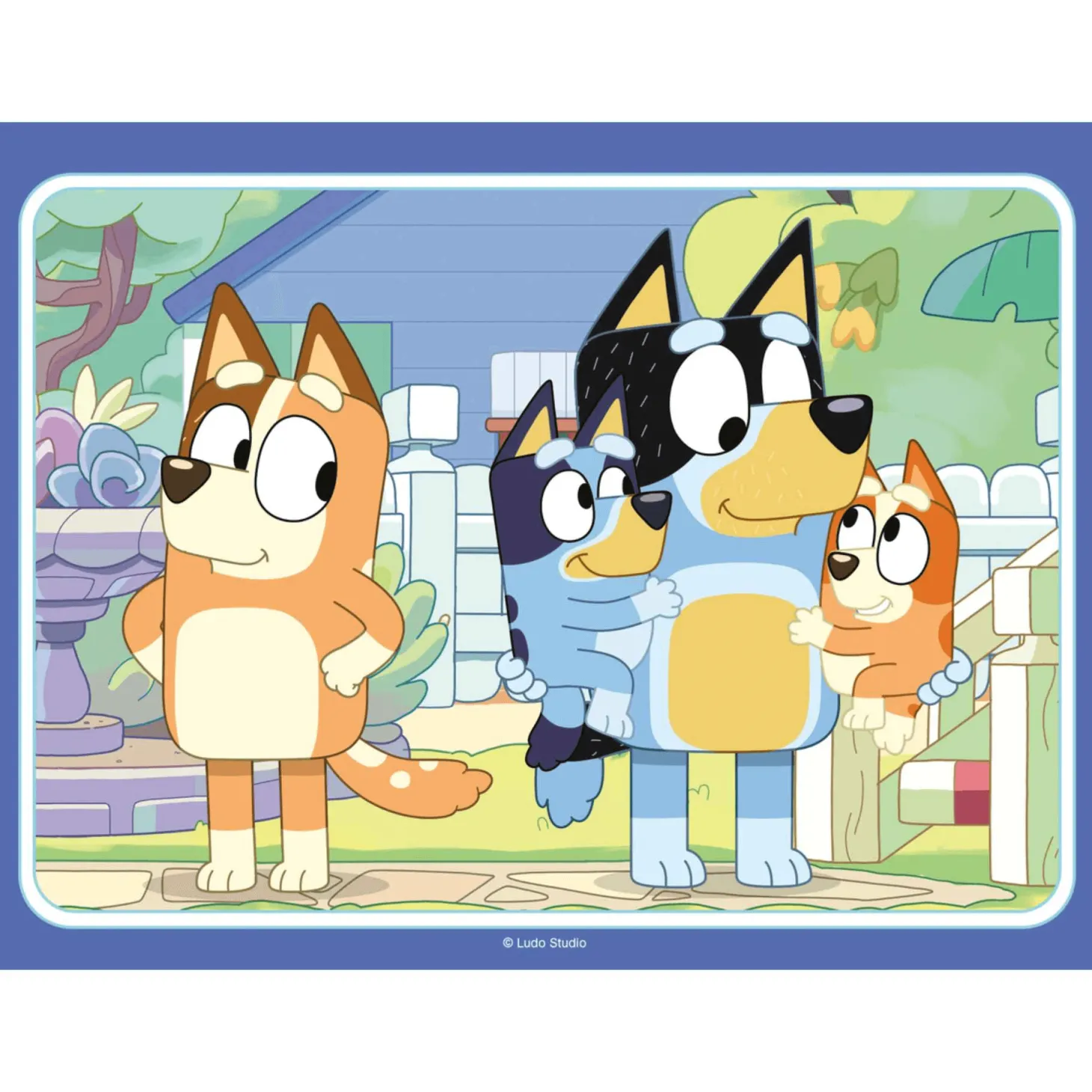 Ravensburger Puzzle Bluey, Colección Puzzle 4 in a box, 10, 12, 14, 16 Piezas, Puzzle para Niños, Ed