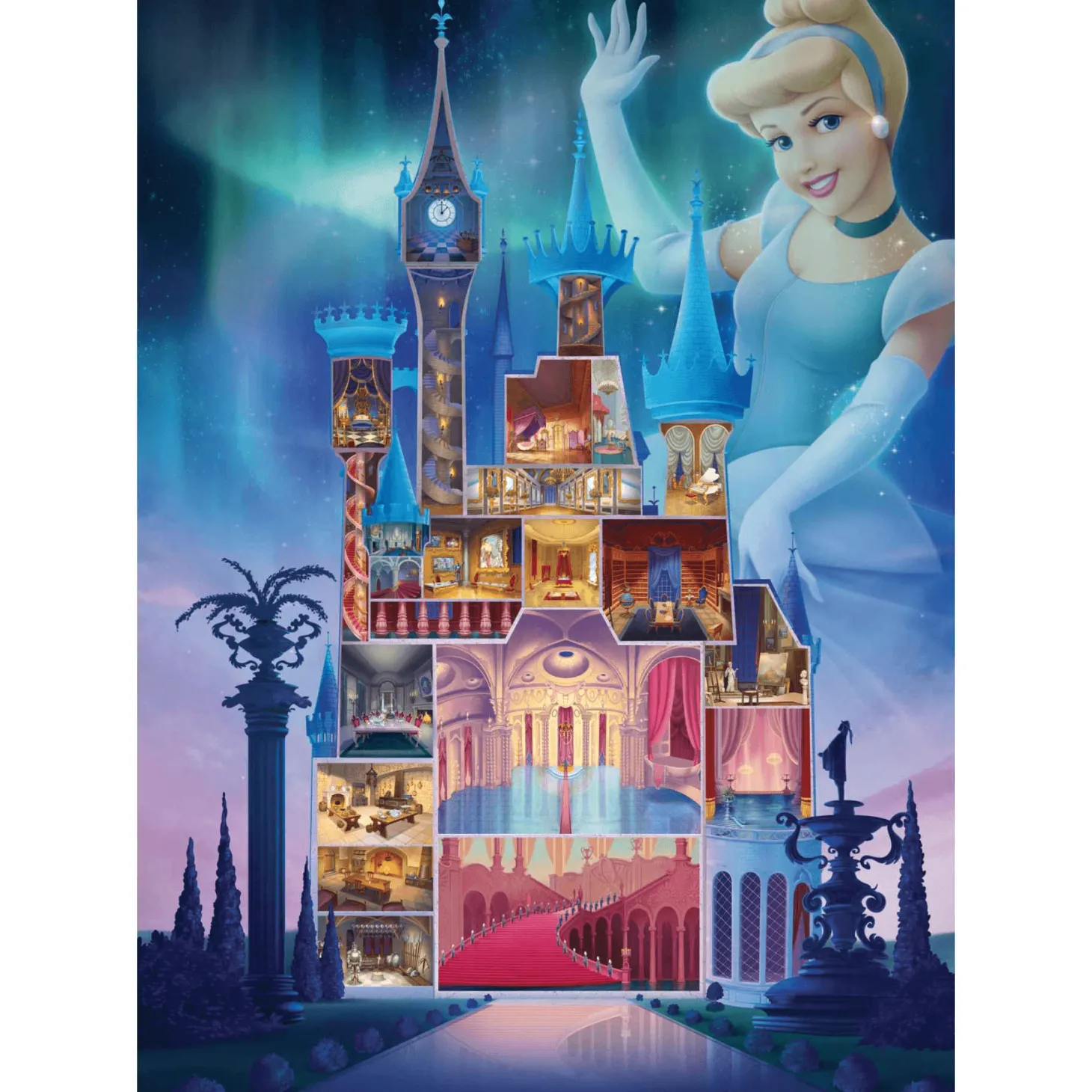 Ravensburger Puzzle Cenicienta Disney Castles, Colección Disney Collector´s Edition, 1000 Piezas, Pu